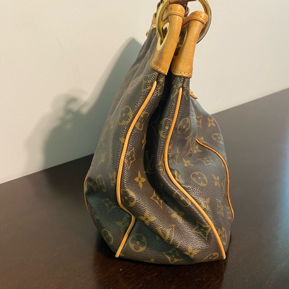 Louis Vuitton Brown and Gold Monogram Shoulder Bag - Galleria PM. - Picture 4 of 13